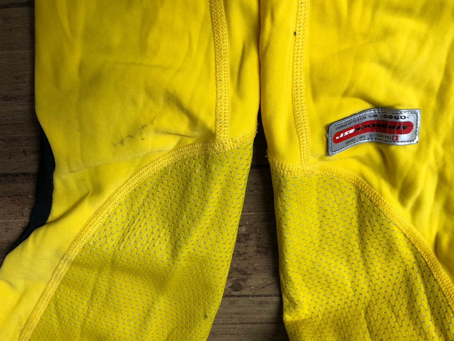 IJ864 アソス Assos 裏起毛 ビブタイツ 黄 S