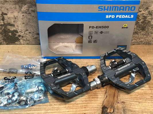 IW054 シマノ SHIMANO PD-EH500 ビンディングペダル SPD 片面フラット