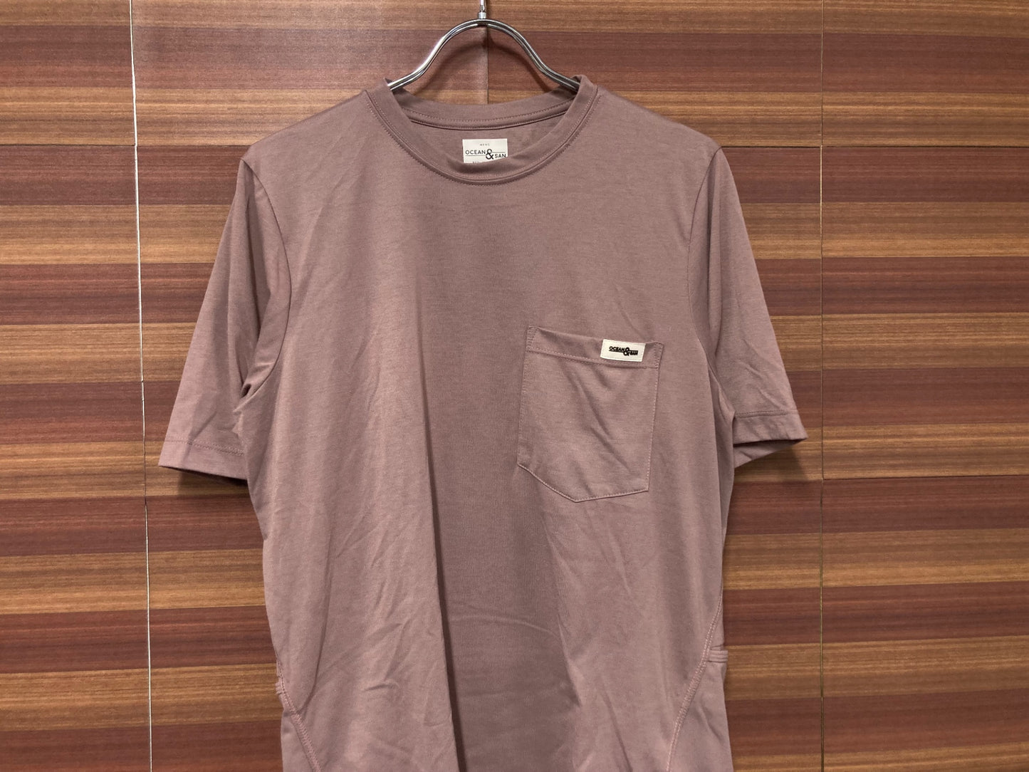 IM063 OCEAN & SAN all day shirts 半袖Tシャツ ピンク 一部穴