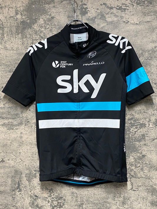 JC815 ラファ Rapha MEN'S REPLICA JERSEY 半袖 サイクルジャージ 黒 M TEAM sky