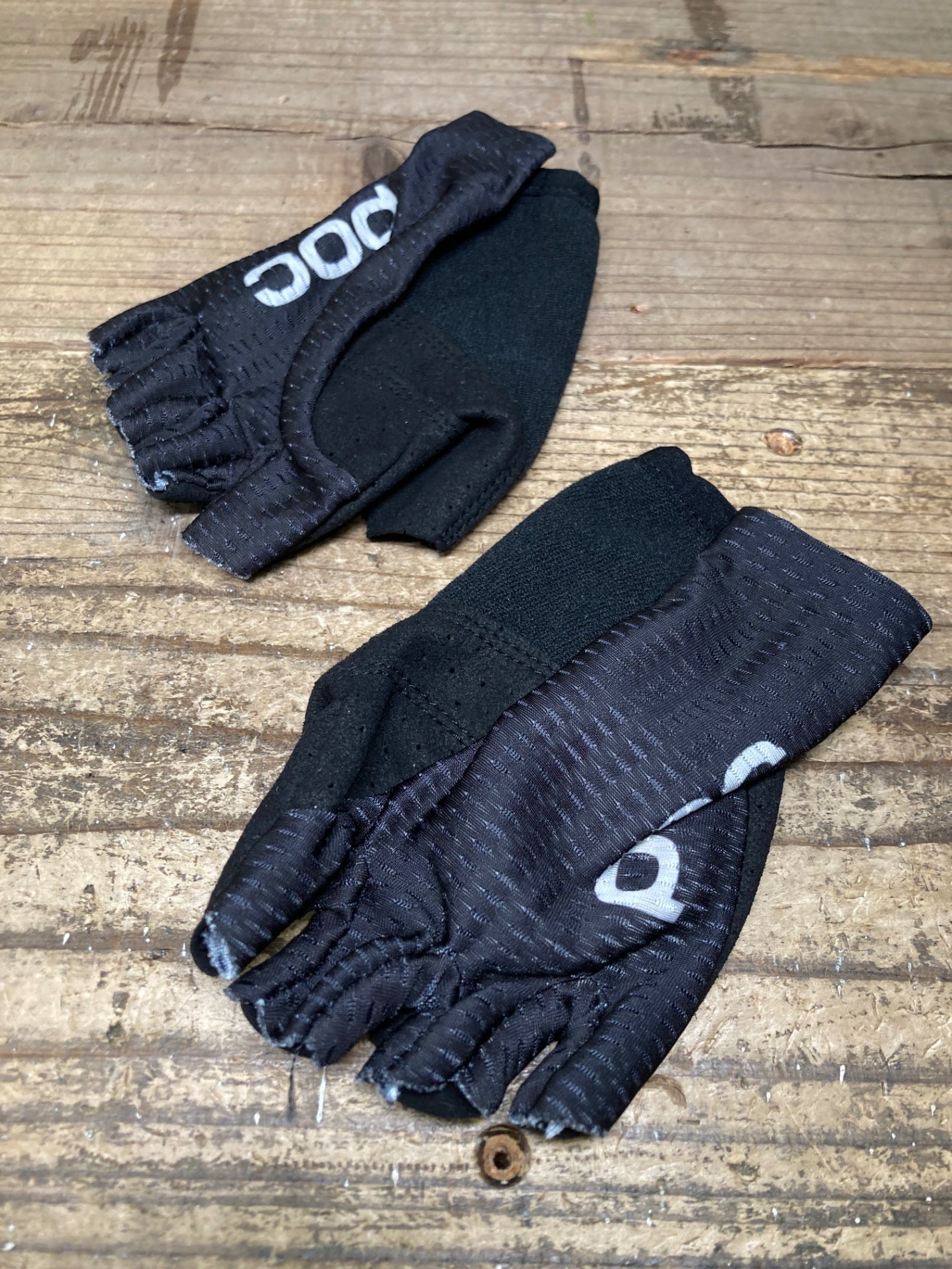 IY538 ポック poc 指切り サイクルグローブ 黒 S