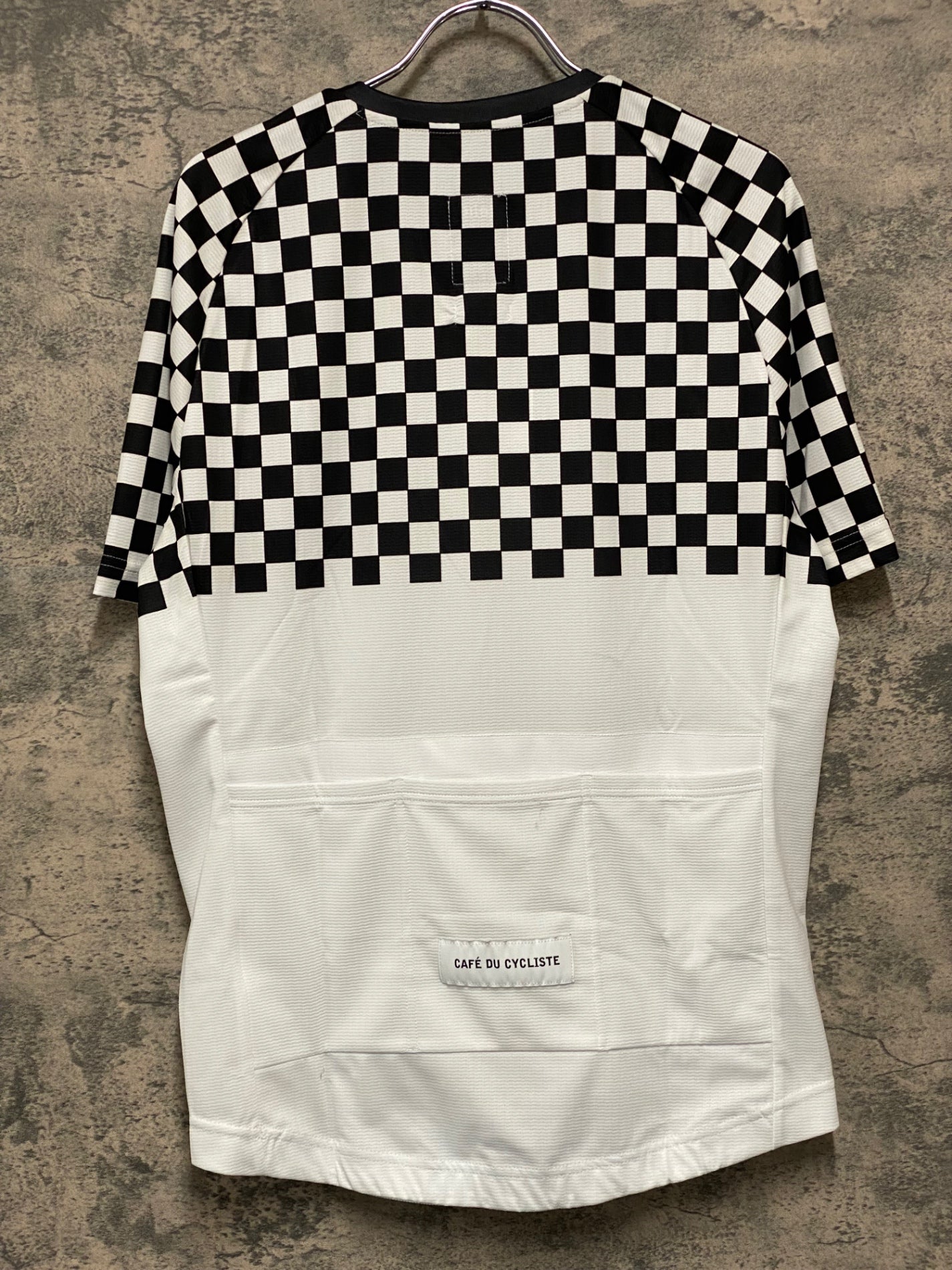 JB204 カフェドシクリステ Cafe du Cycliste 半袖サイクルジャージ 白黒 Mサイズ