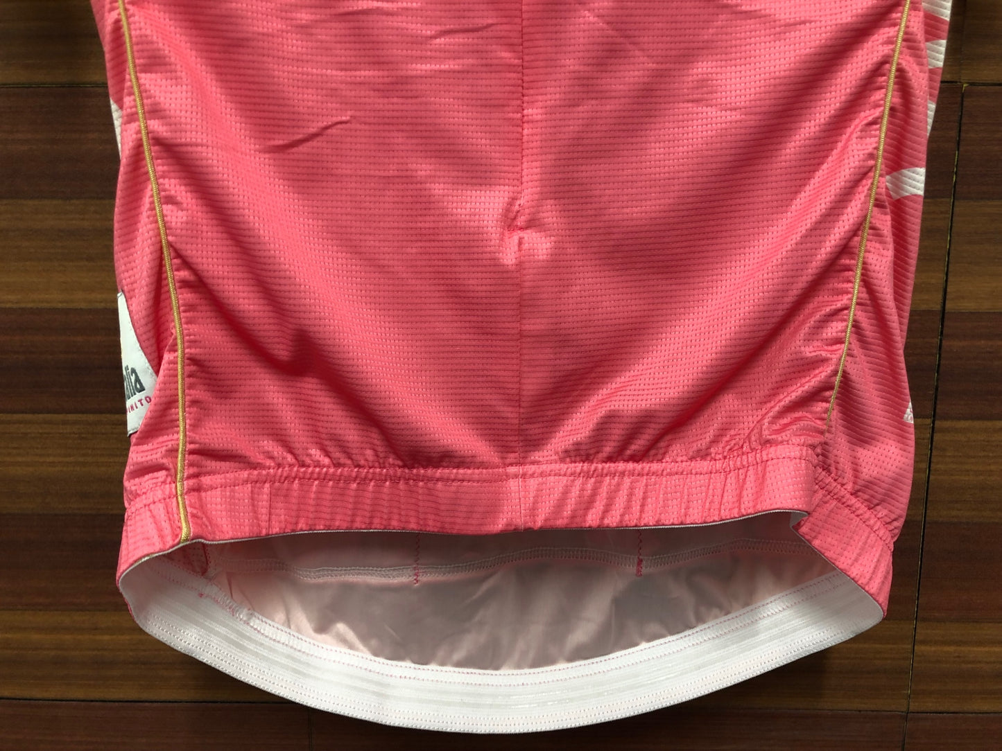 IP956 サンティーニ Santini 半袖 サイクルジャージ ピンク L ハーフジップ Giro d'Italia