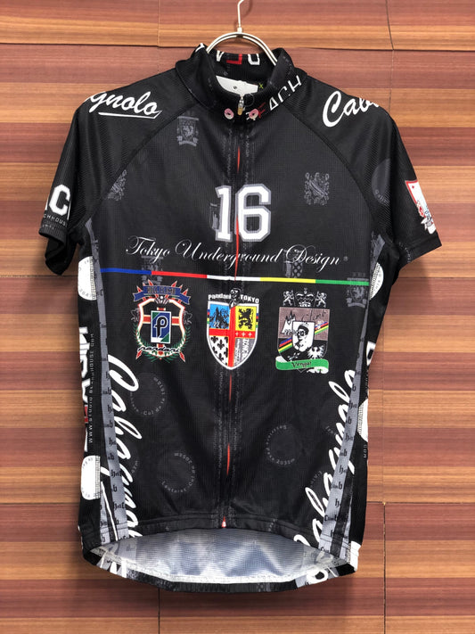 IS108 パンダーニ Pandani 半袖 サイクルジャージ 黒 M