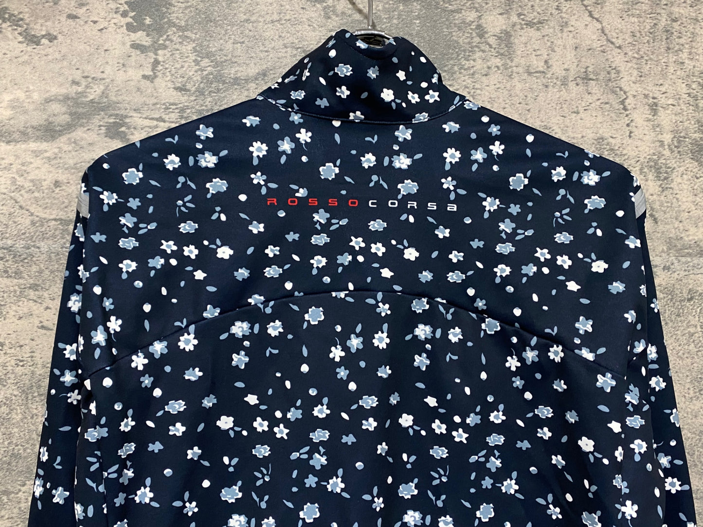 IZ055 カステリ CASTELLI ROSSO CORSA perfetto 長袖 サイクルジャケット 黒 花柄 L GORE-TEX