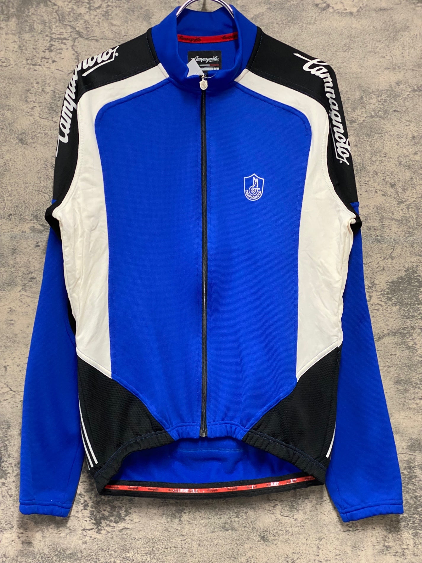 JA624 カンパニョーロ CAMPAGNOLO 長袖 サイクルジャージ 青 L 裏起毛