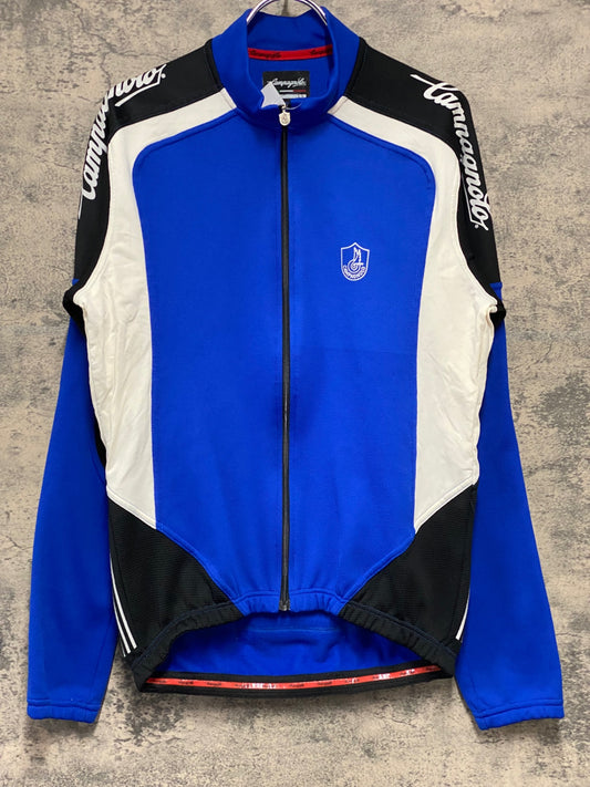 JA624 カンパニョーロ CAMPAGNOLO 長袖 サイクルジャージ 青 L 裏起毛