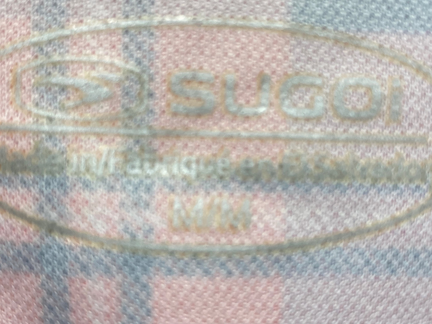 IQ443 スゴイ SUGOi 半袖 サイクルジャージ 赤黒チェック Mサイズ