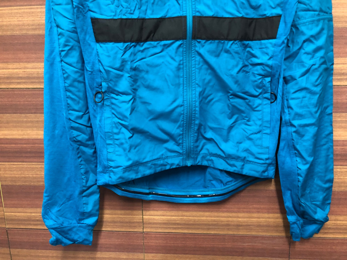 IT313 ラファ Rapha LONG SLEEVE BREVET WINDBLOCK JERSEY 長袖 サイクルジャージ ターコイズブルー XS