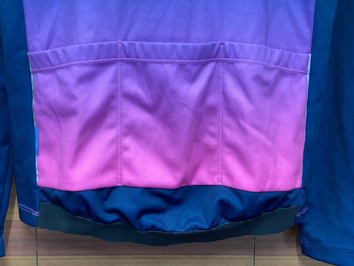 IT070 シマノ SHIMANO 長袖 サイクルジャージ 紺 紫 M 裏起毛