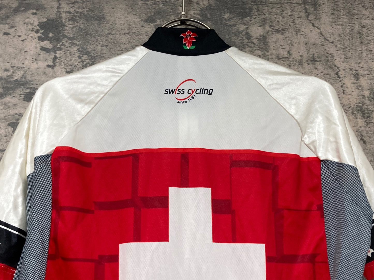 IW717 アソス assos 半袖 サイクルジャージ 白 赤 M