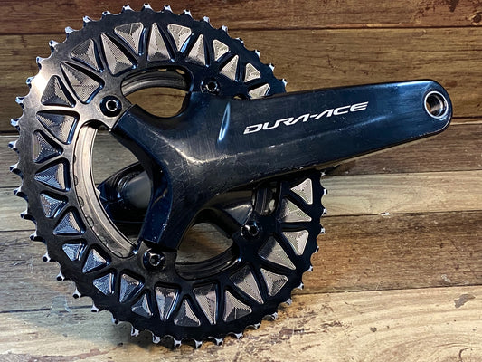 HT783 シマノ SHIMANO デュラエース DURA-ACE FC-R9100 クランクセット 48/32T 170mm ※楕円チェーンリング社外品、タッチアップあり、リコール検査済