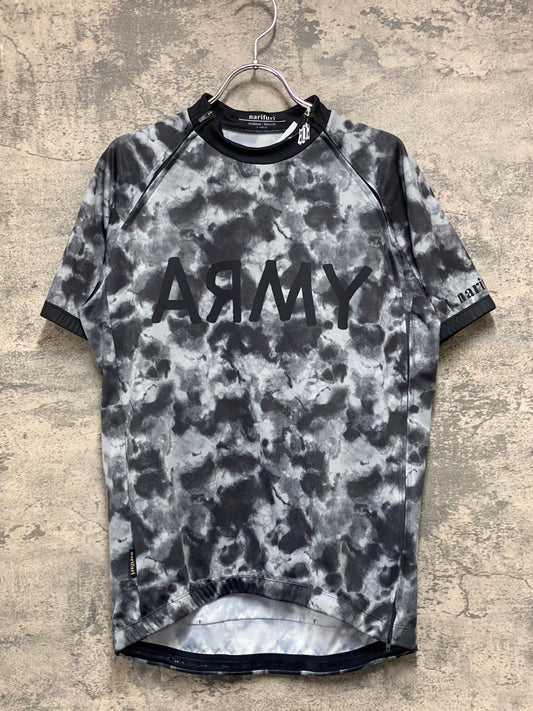 JB827 ナリフリ narifuri 半袖 サイクルジャージ 黒グレー L