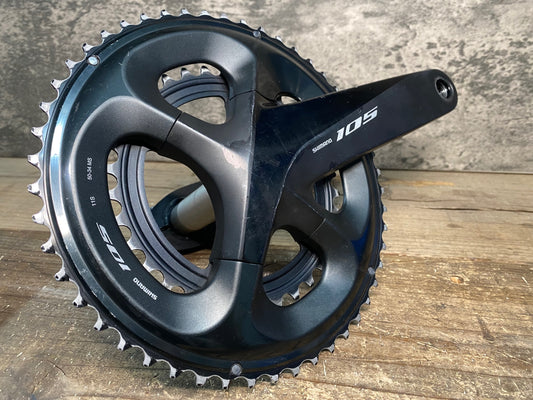 IT461 シマノ SHIMANO 105 FC-R7000 クランクセット 黒 170mm 50/34T ※傷、歯の摩耗
