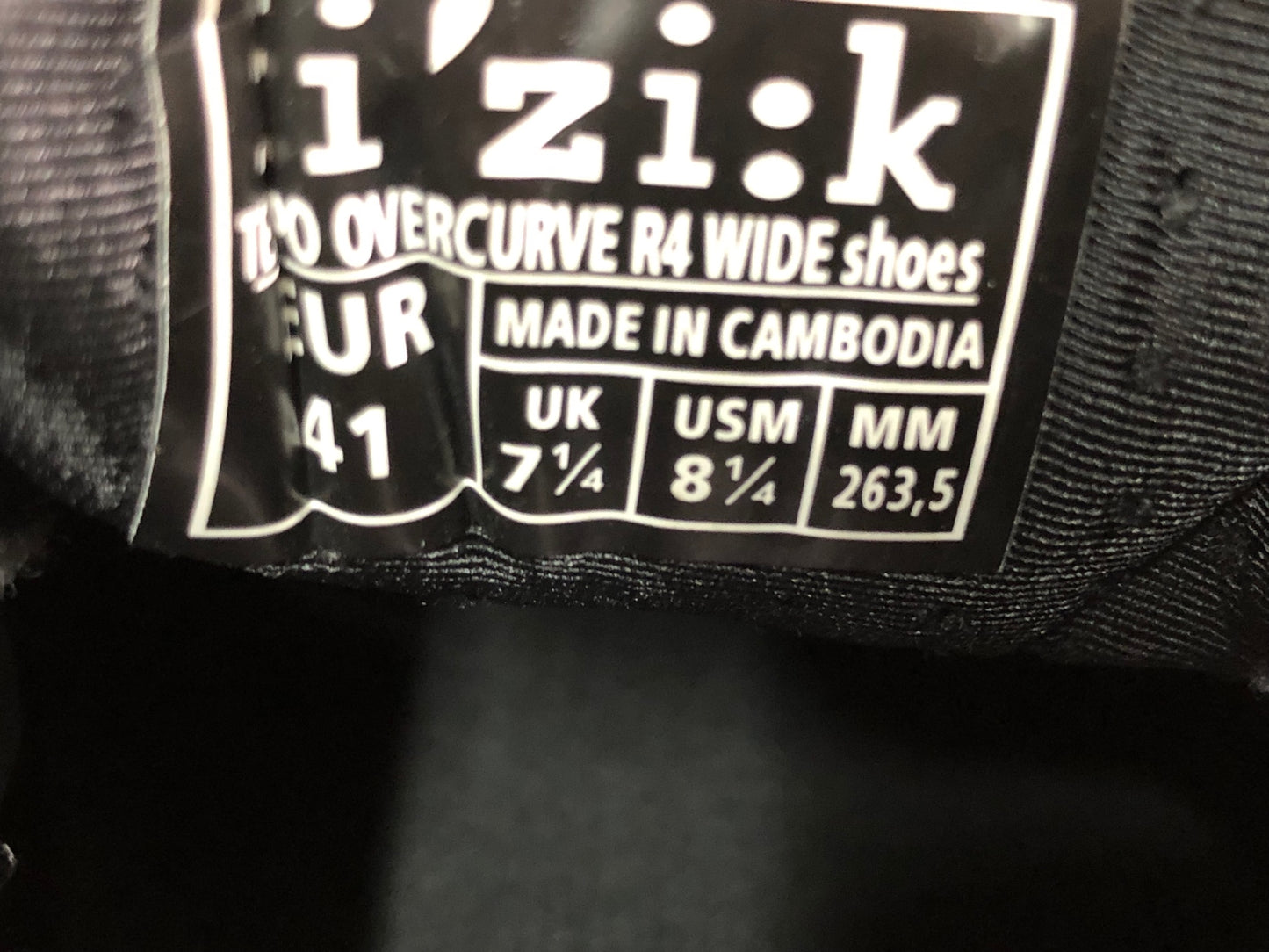 JB517 フィジーク fizik TEMPO OVERCURVE R4 WIDE Shoes ビンディングシューズ 紺 黒 EU41 3穴