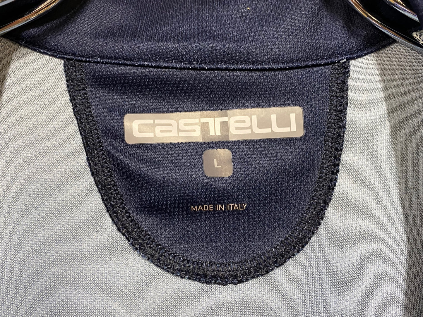 IF081 カステリ CASTELLI 半袖サイクルジャージ 紺 L