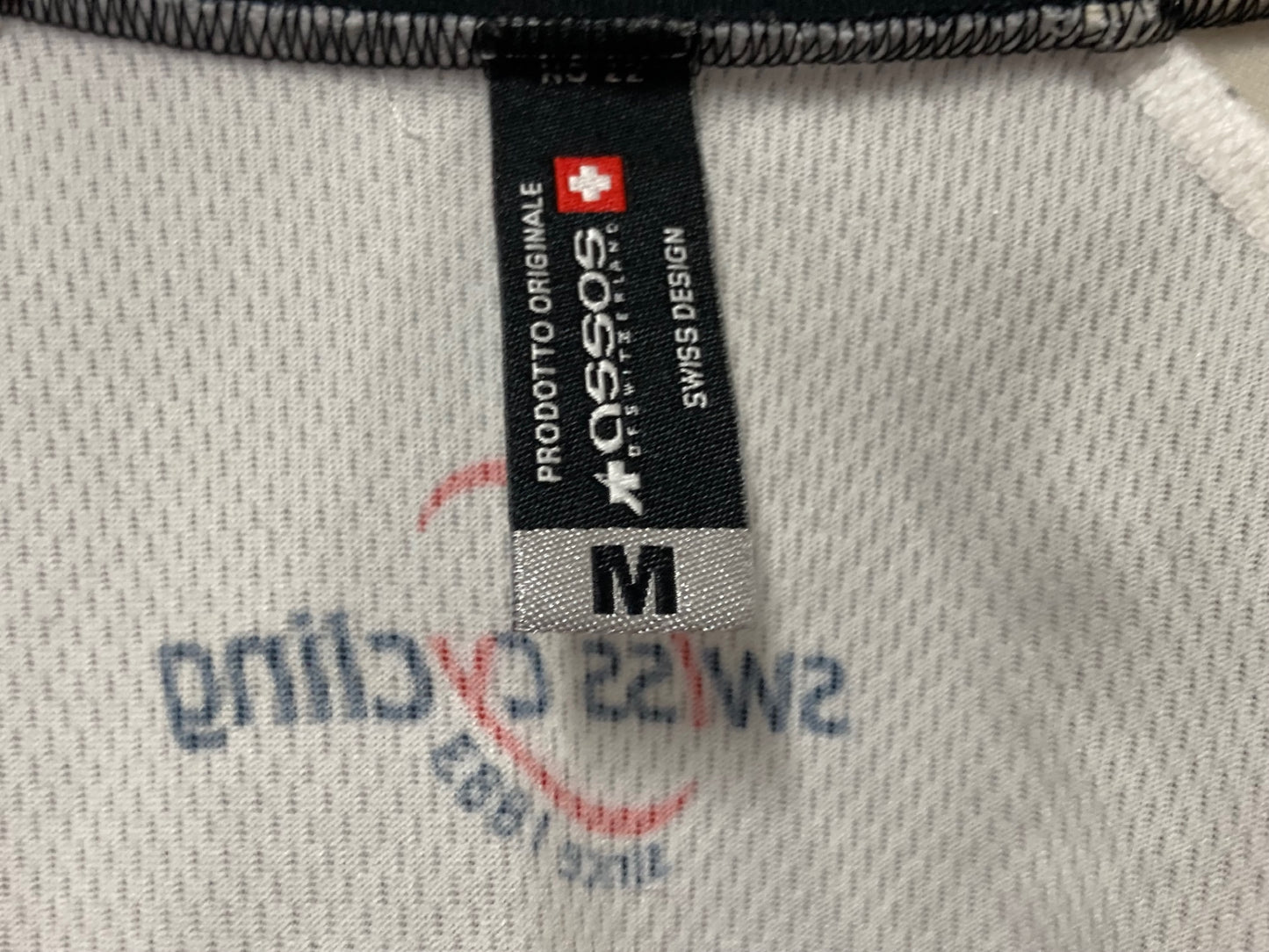 IW717 アソス assos 半袖 サイクルジャージ 白 赤 M