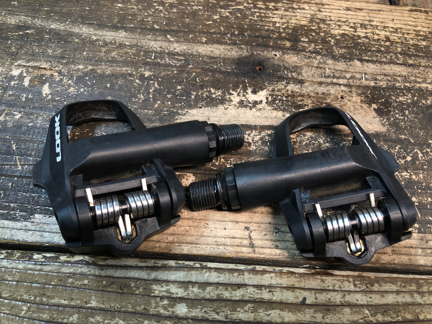 IZ479 ルック LOOK ケオ KEO 2 MAX ビンディングぺダル クロモリ クリート セット ※軸ガタ