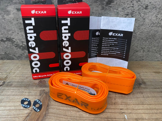 JB411 EXAR TPUチューブ 700C 23～28C バルブ長45mm セット