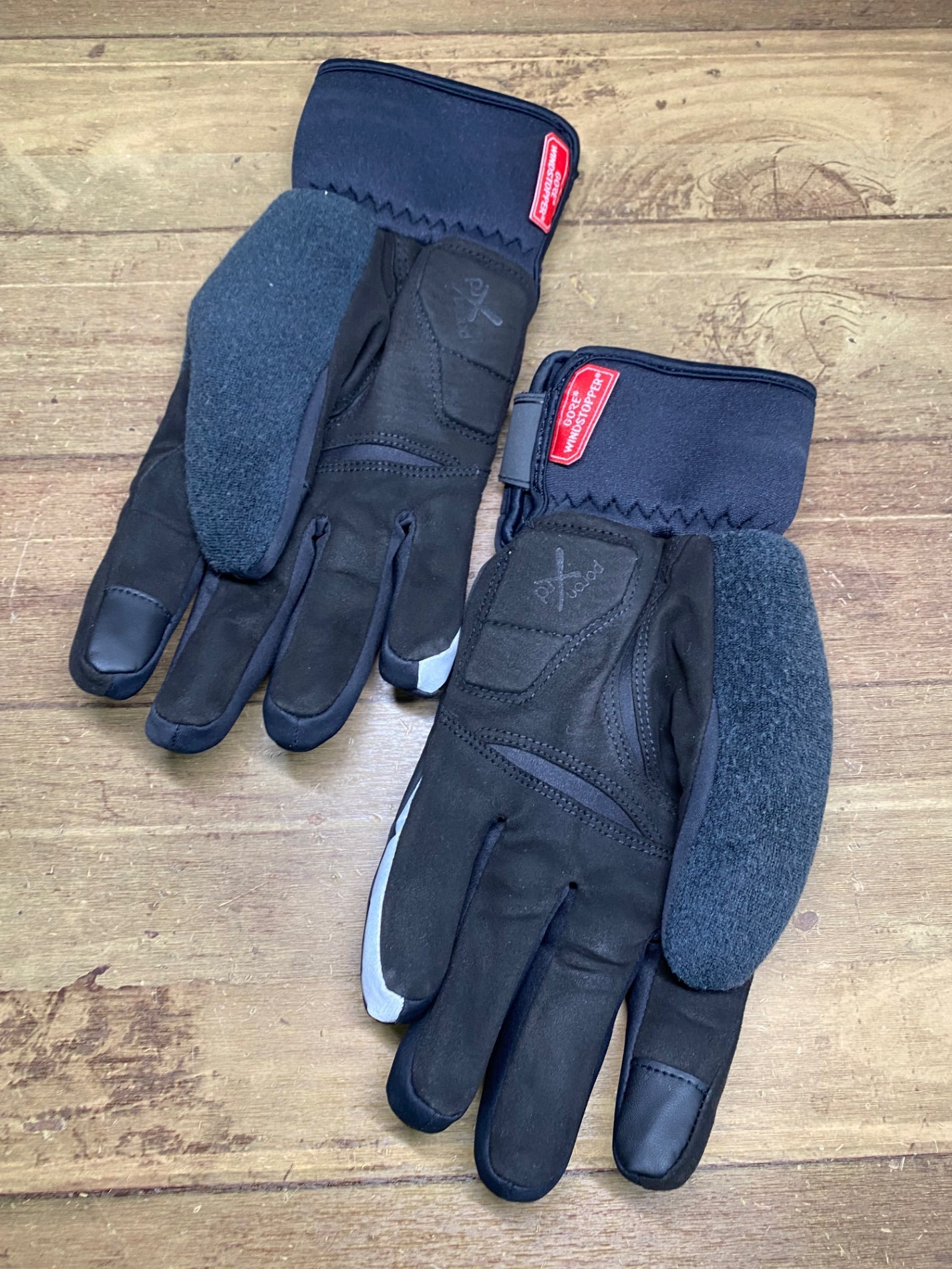 JB354 シマノ SHIMANO 長指 グローブ 黒 M GORE WINDATOPPER METALLIC THERMAL TECH 厚手