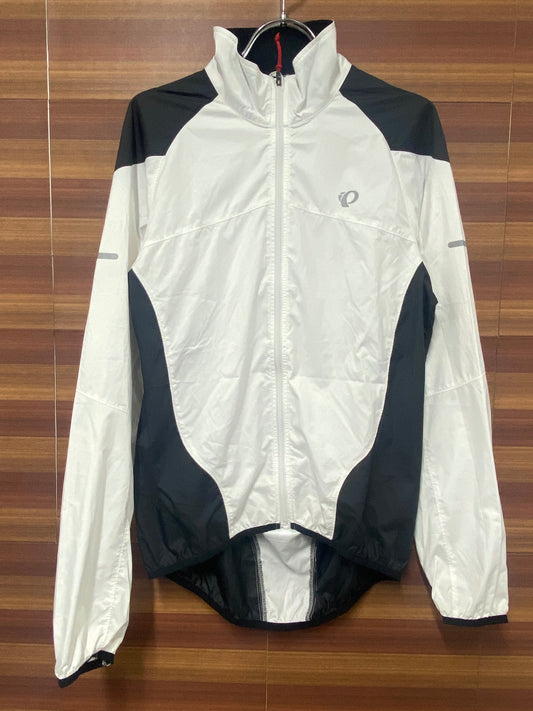 IS290 パールイズミ PEARL iZUMi 長袖 ウィンドブレーカー 白 黒 M