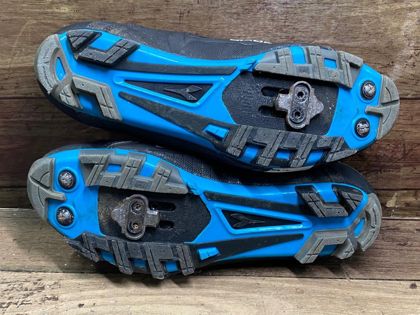 IN219 ディアドラ DIADORA X Vortex racer ii ビンディングシューズ 黒 水色 EU43 SPD