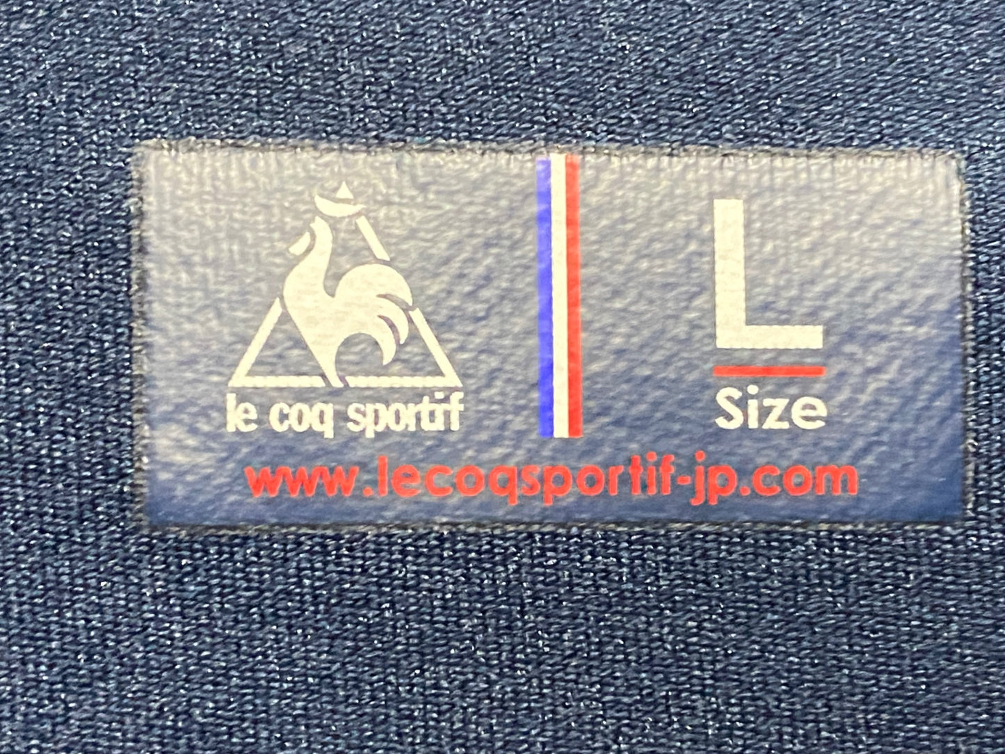 IK216 ルコックスポルティフ le coq sportif 長袖 サイクルジャケット 紺 黄 赤 L 裏起毛