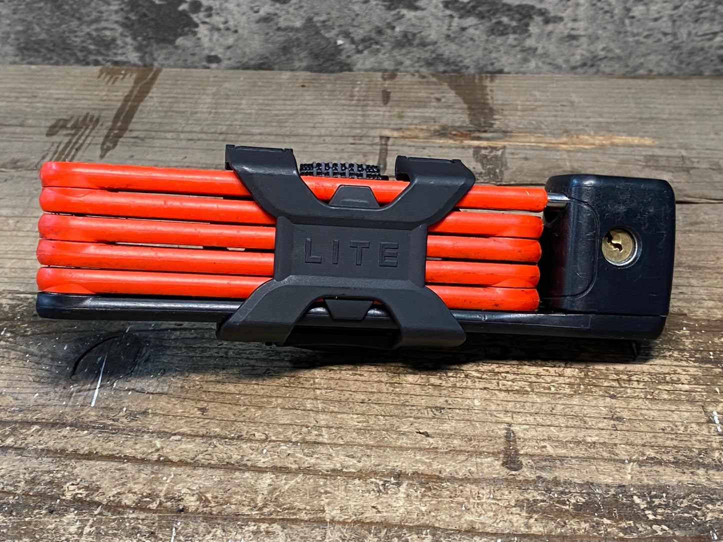 IY001 アブス ABUS BORDO LITE 6055 鍵 サイクルロック 赤