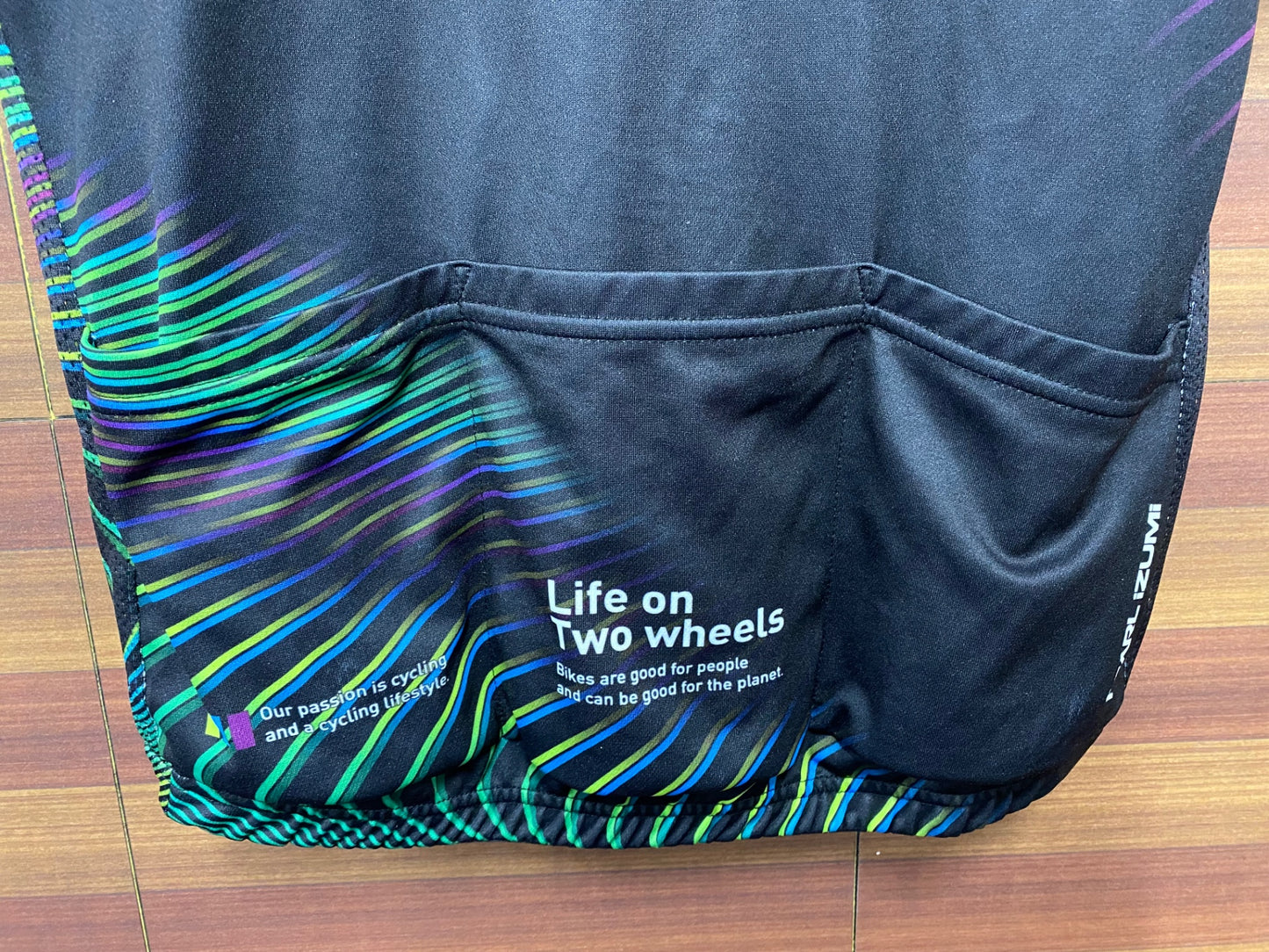 IM112 パールイズミ PEARL iZUMi 半袖 サイクルジャージ 黒 緑 XL