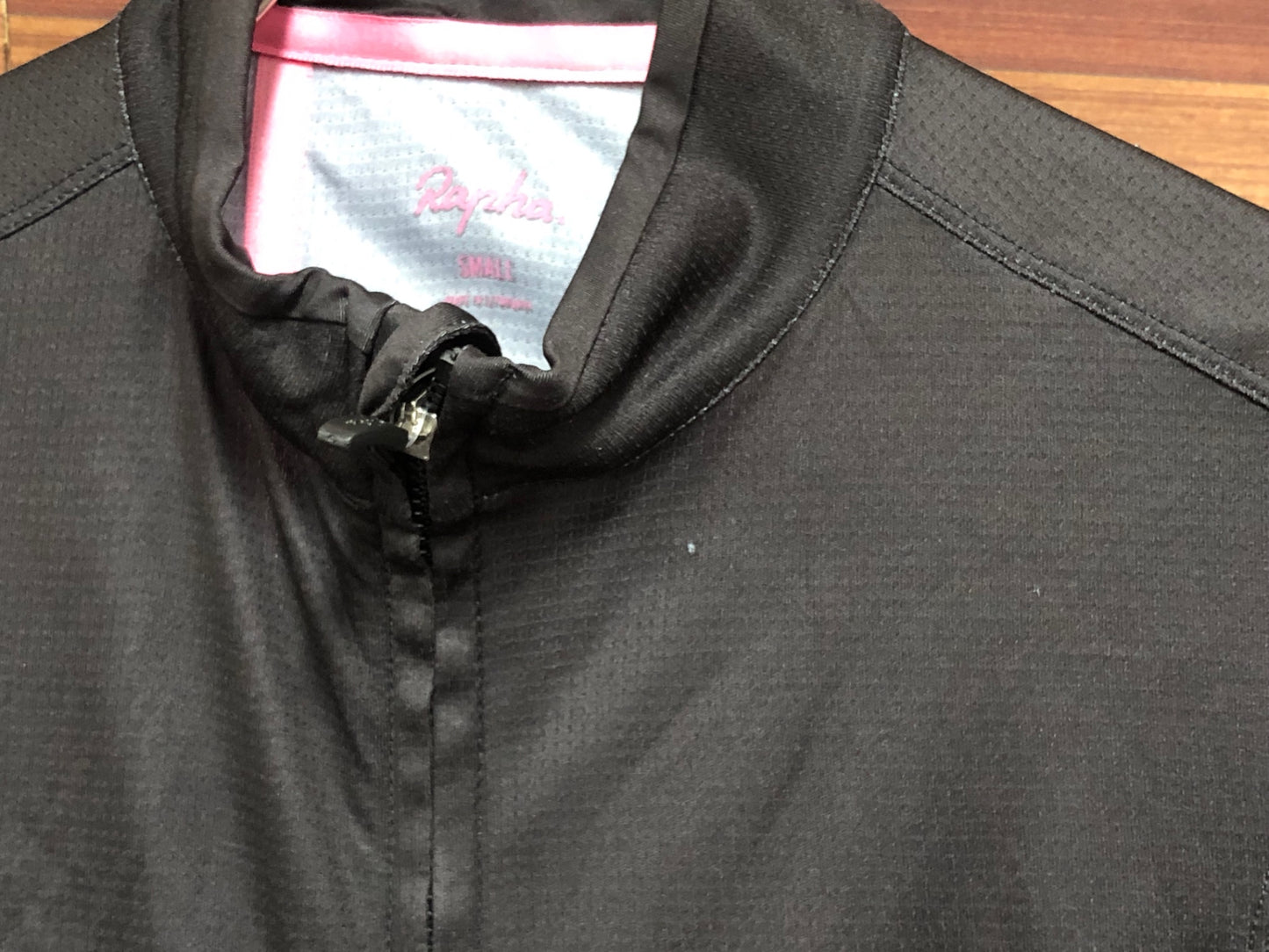 IT159 ラファ Rapha SUPER LIGHTWEIGHT JERSEY 半袖 サイクルジャージ 黒 ピンク S