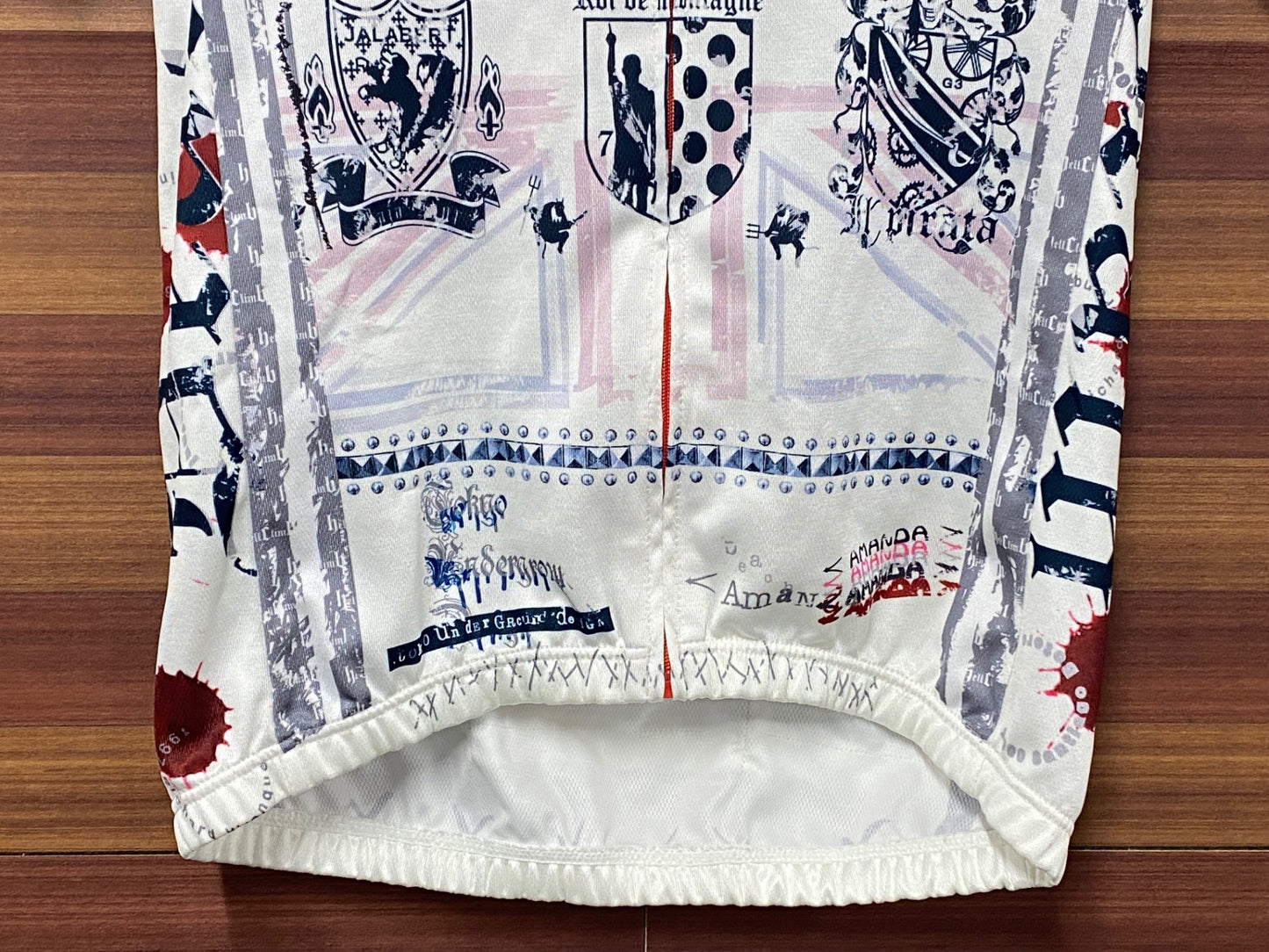 IS048 パンダーニ PANDANI 半袖 サイクルジャージ 白 M