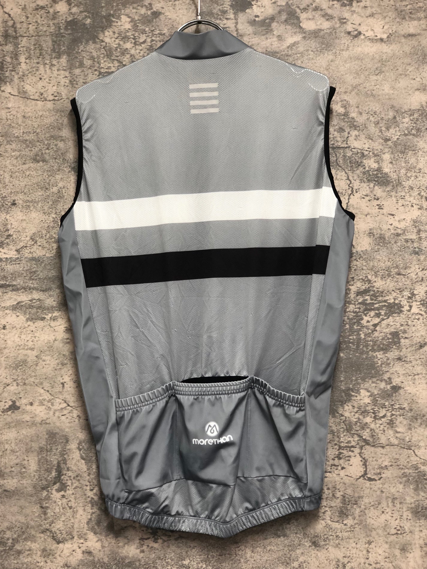 IX609 モーゼン morethan サイクルベスト ジレ XL グレー 背面傷み多