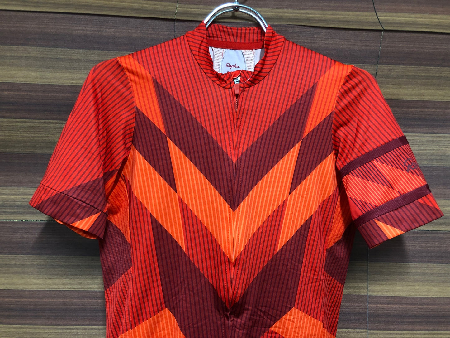 IT315 ラファ Rapha HIDDEN LEAVES SOUPLESSE JERSEY 半袖 サイクルジャージ 赤 S