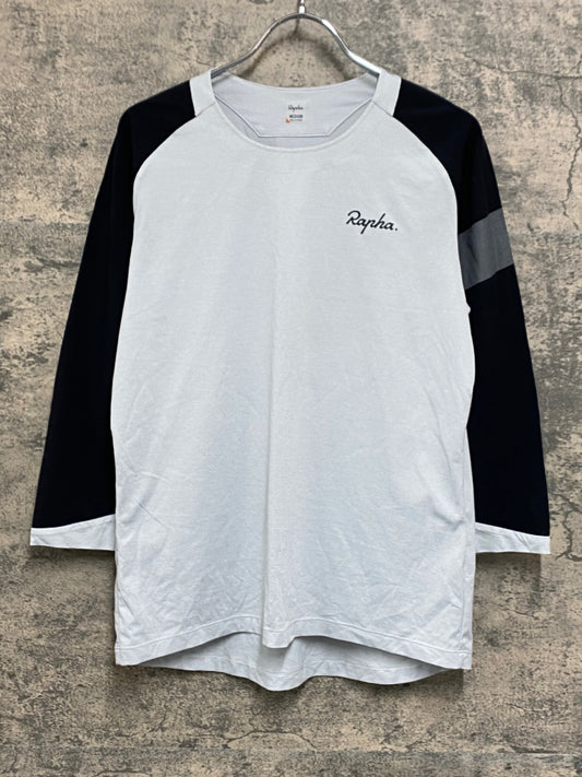 IZ434 ラファ Rapha WOMEN'S TRAIL 3/4 SLEEVE JERSEY 七分丈 トレイル Tシャツ 白 レディース M