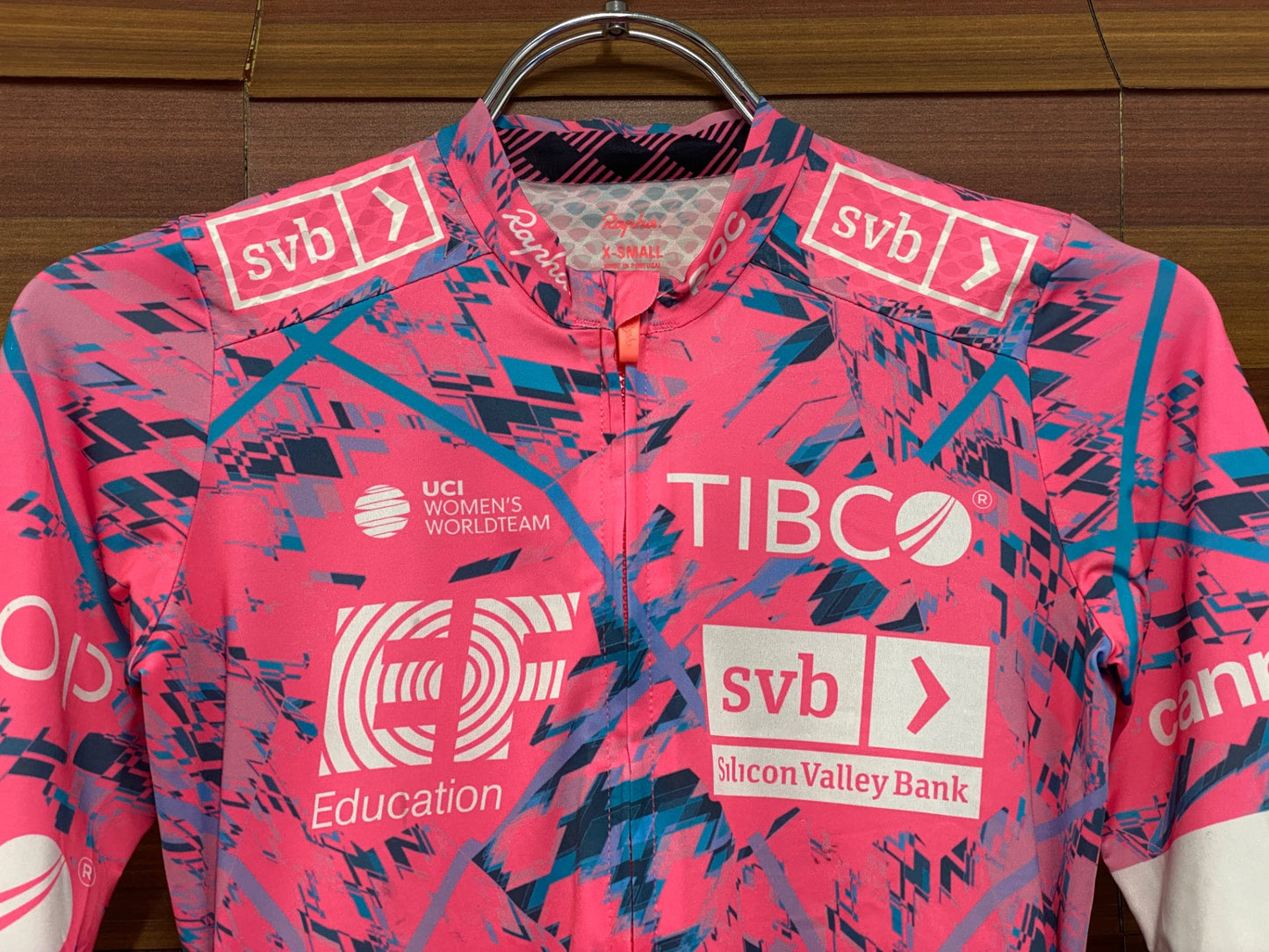 IU005 ラファ Rapha EF EDUCATION FIRST PRO TEAM WOMEN'S AERO JERSEY 半袖 サイクルジャージ ピンク XS レディース