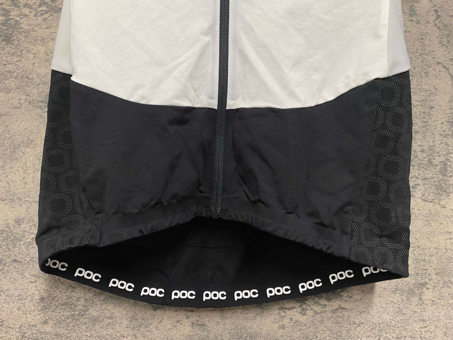 JD143 ポック POC 半袖サイクルジャージ 白黒 S