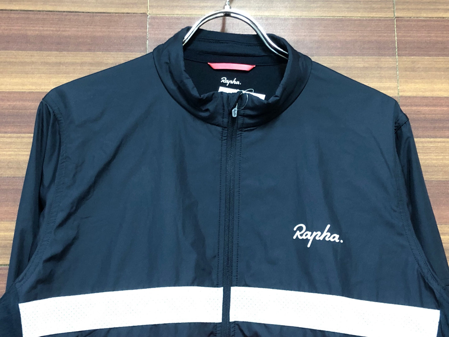 IK628 ラファ Rapha BREVET LONG SLEEVE WINDBLOCK JERSEY 長袖 サイクルジャージ 紺 XL 裏起毛