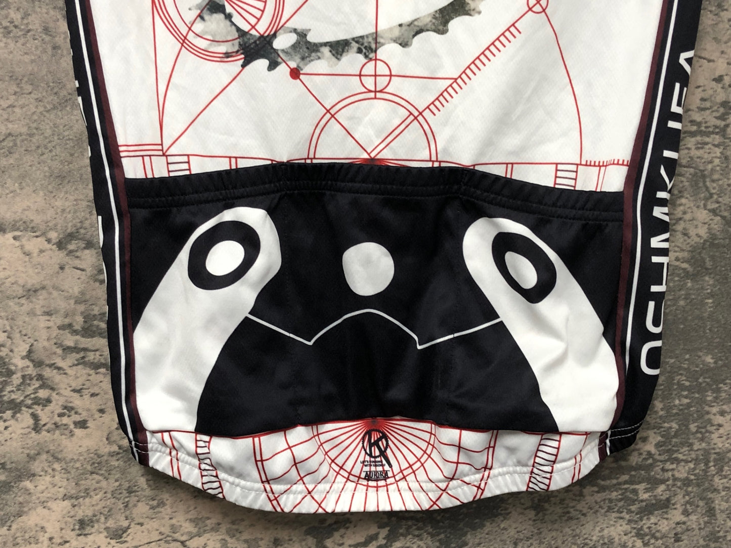 IW608 アウローラ AURORA 半袖 サイクルジャージ 白 M シュタインズ・ゲート グラフィック ver.2.0