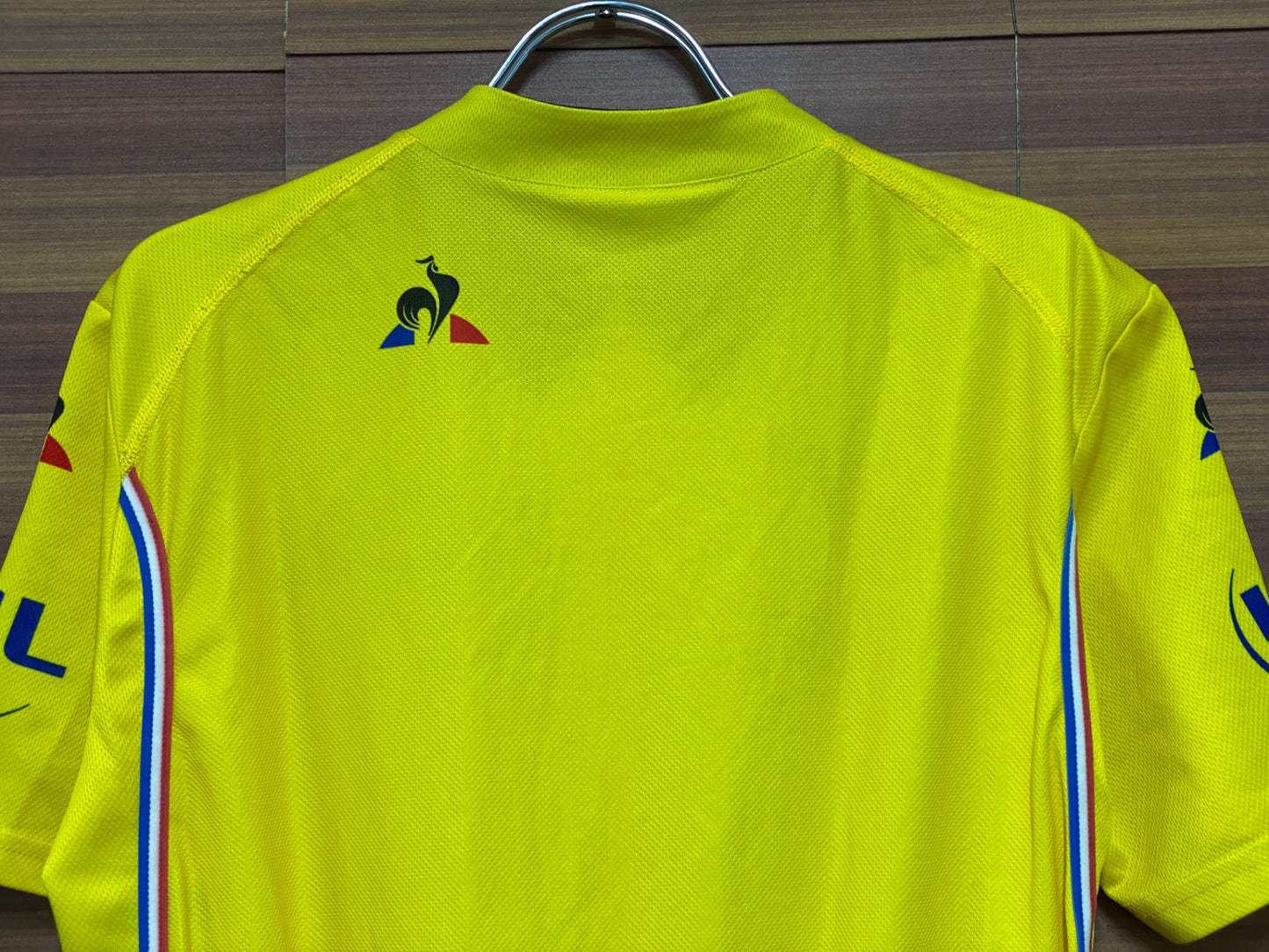 IU095 ルコックスポルティフ le coq sportif 半袖 サイクルジャージ 黄 L ハーフジップ