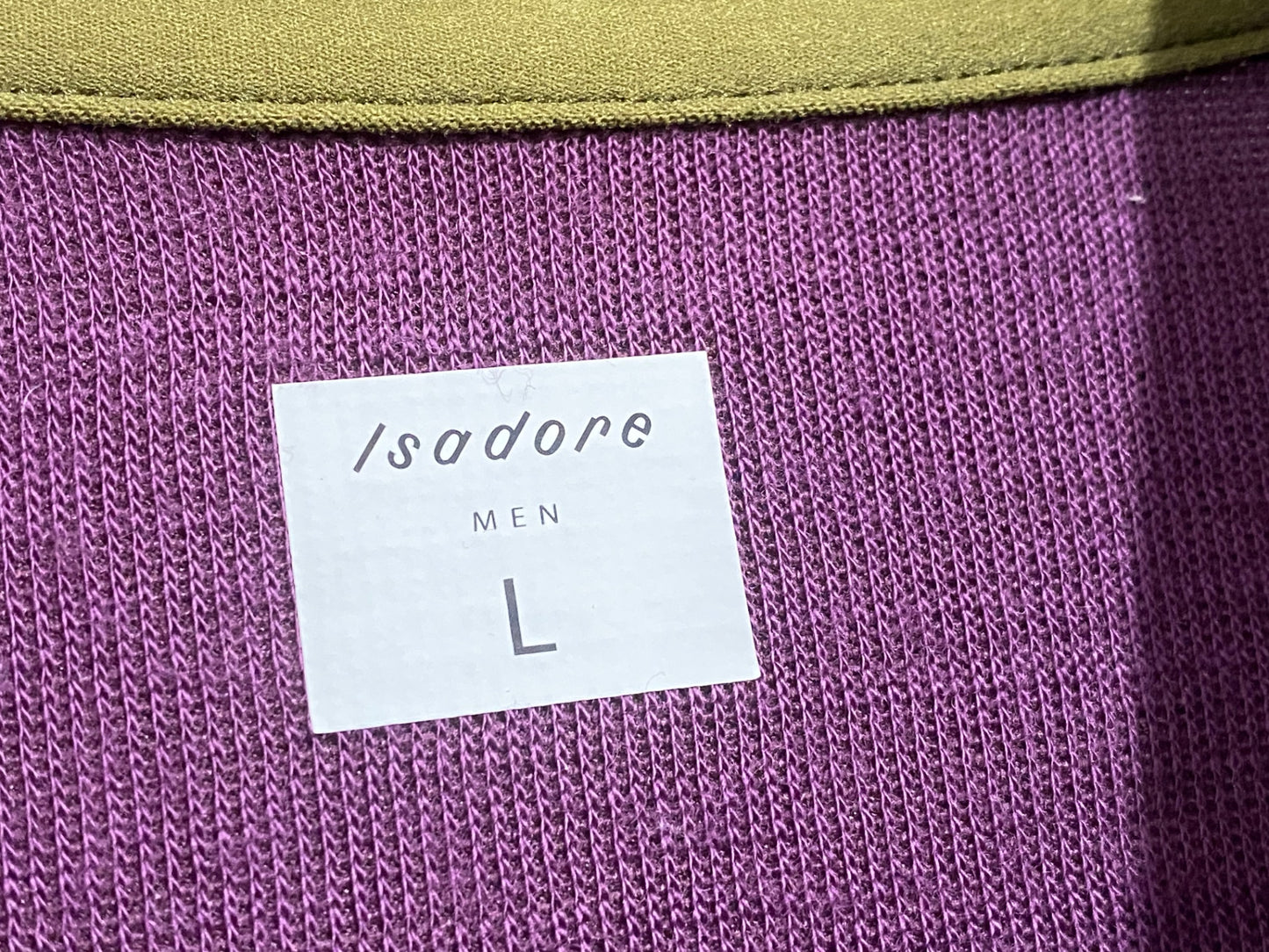 IZ177 イザドア Isadore SIGNATURE JERSEY 半袖 サイクルジャージ 紫 緑 L