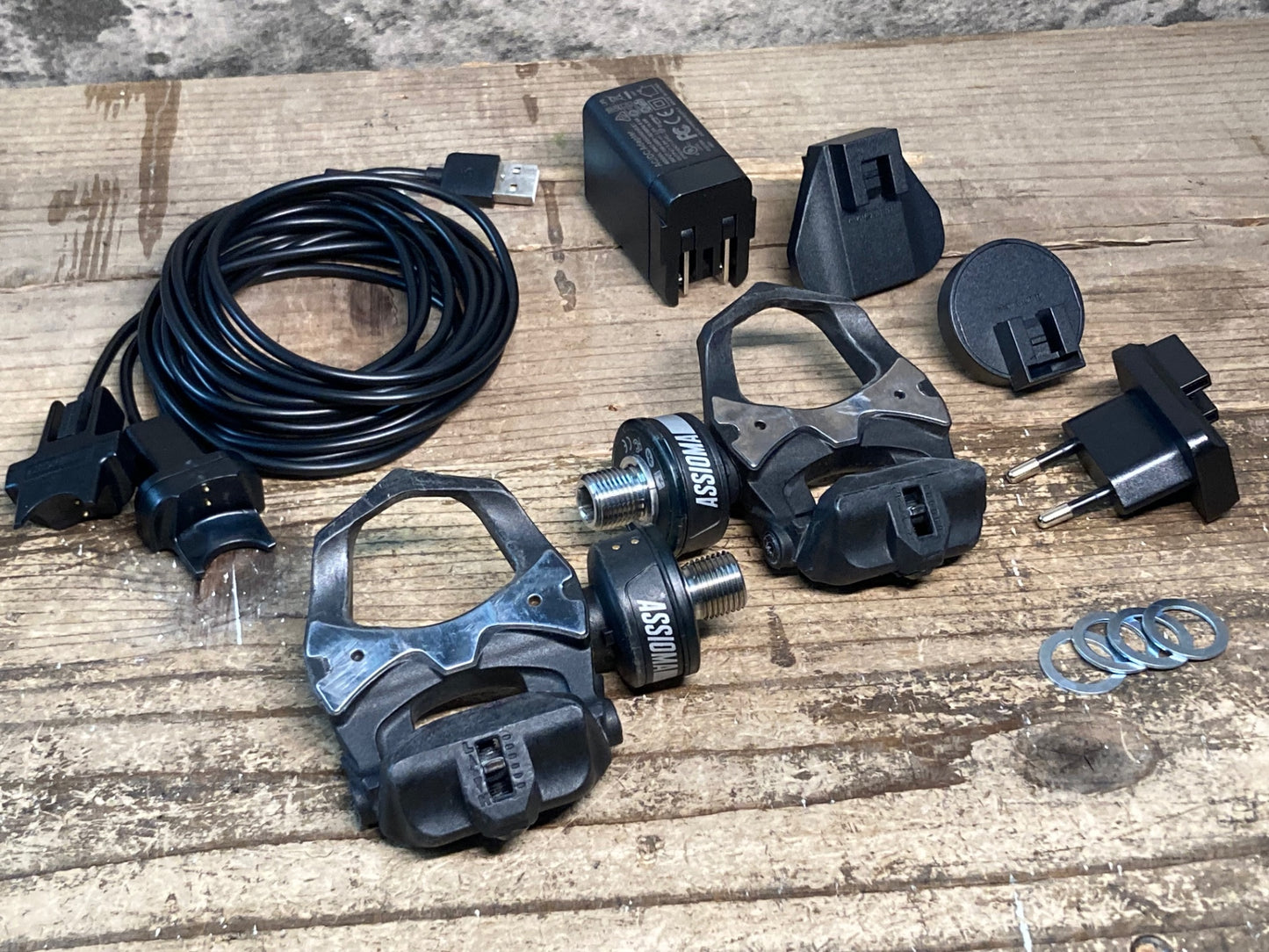 IY978 ファヴェロ favero アシオマ ASSIOMA DUO パワーメーター ビンディングペダル 黒 接続確認済