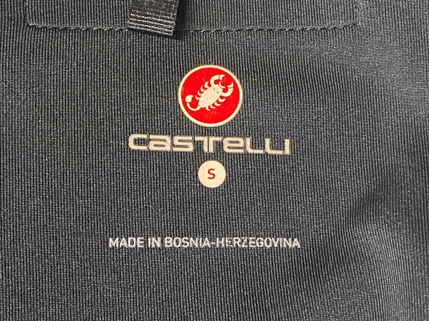 IK403 カステリ CASTELLI ロッソコルサ ROSSO CORSA サイクルジャケット S 白 赤