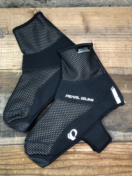 IP596 パールイズミ PEARL iZUMi シューズカバー 黒 L 裏起毛 WIND BREAK TITANIUM