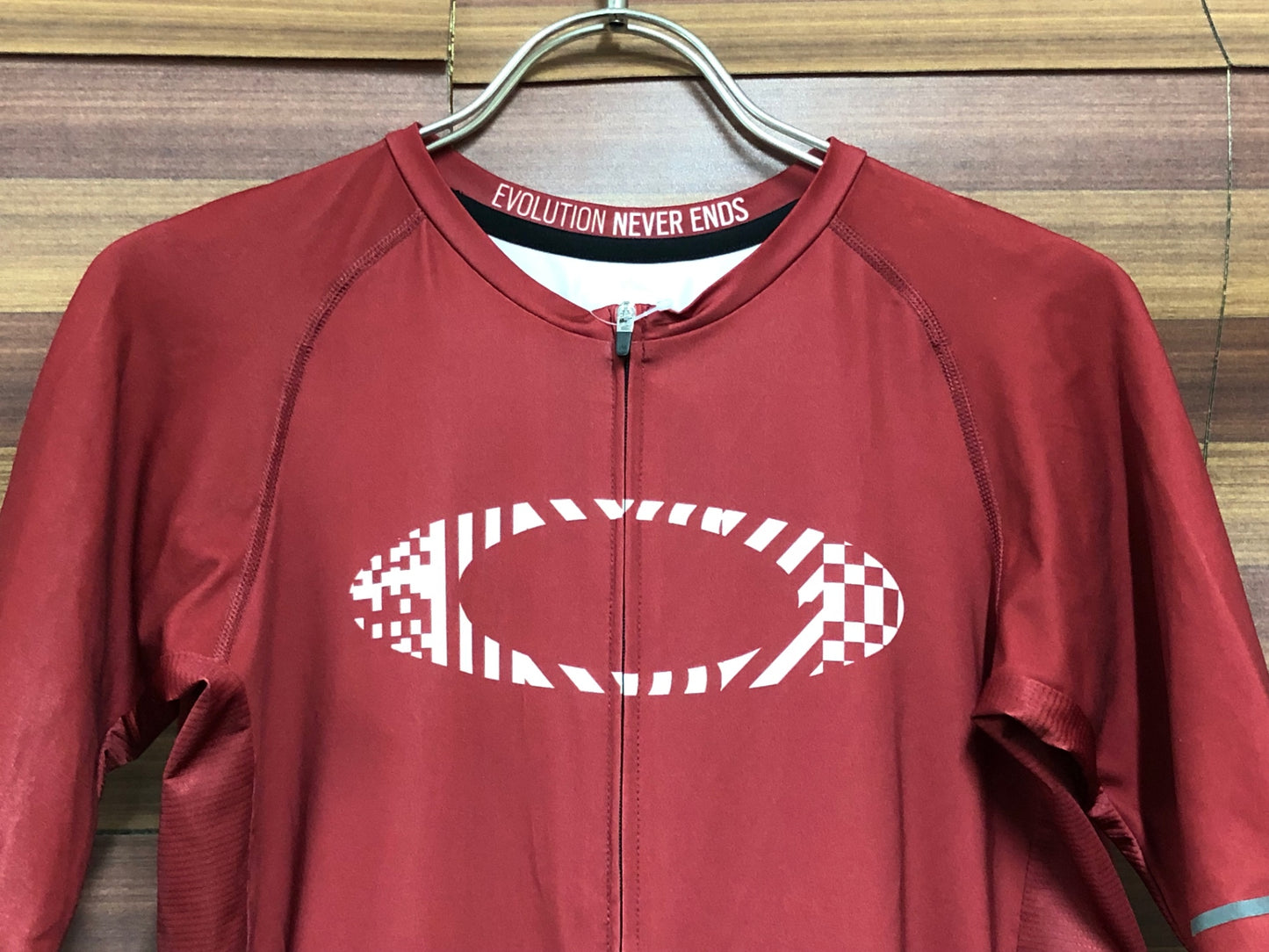 IU408 オークリー OAKLEY 半袖 サイクルジャージ 赤 M