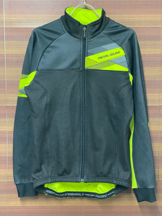 IP592 パールイズミ PEARL iZUMi 長袖 サイクルジャケット 黄 M 裏起毛 WINDBREAK