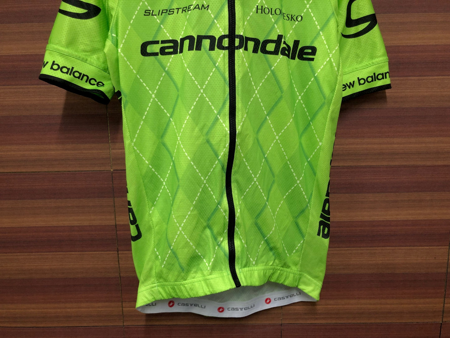 IN746 カステリ CASTELLI 半袖 サイクルジャージ 緑 S Cannondale