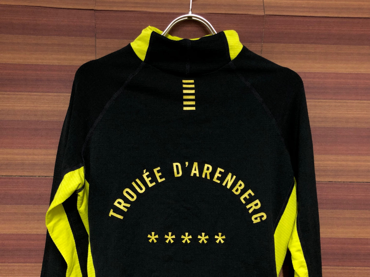 IQ661 ラファ Rapha PRO TEAM THERMAL BASE LAYER 長袖 ベースレイヤー 黒黄 M