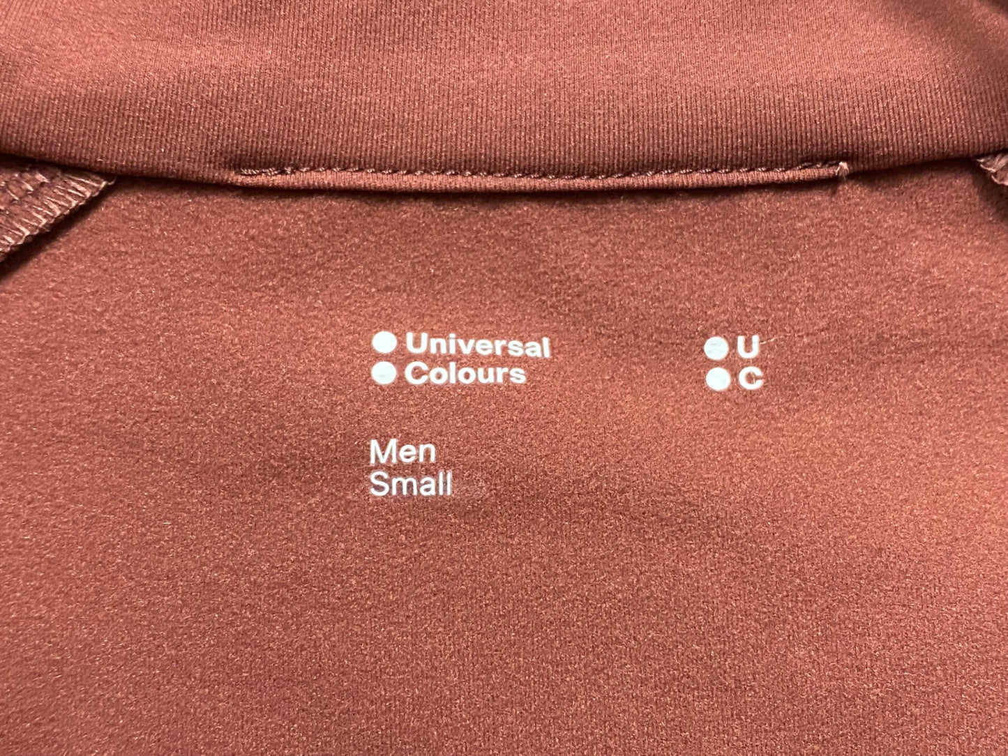 IE989 ユニバーサルカラーズ Universal Colours Mono Long Sleeve Jersey 長袖 Mars Red S 裏起毛