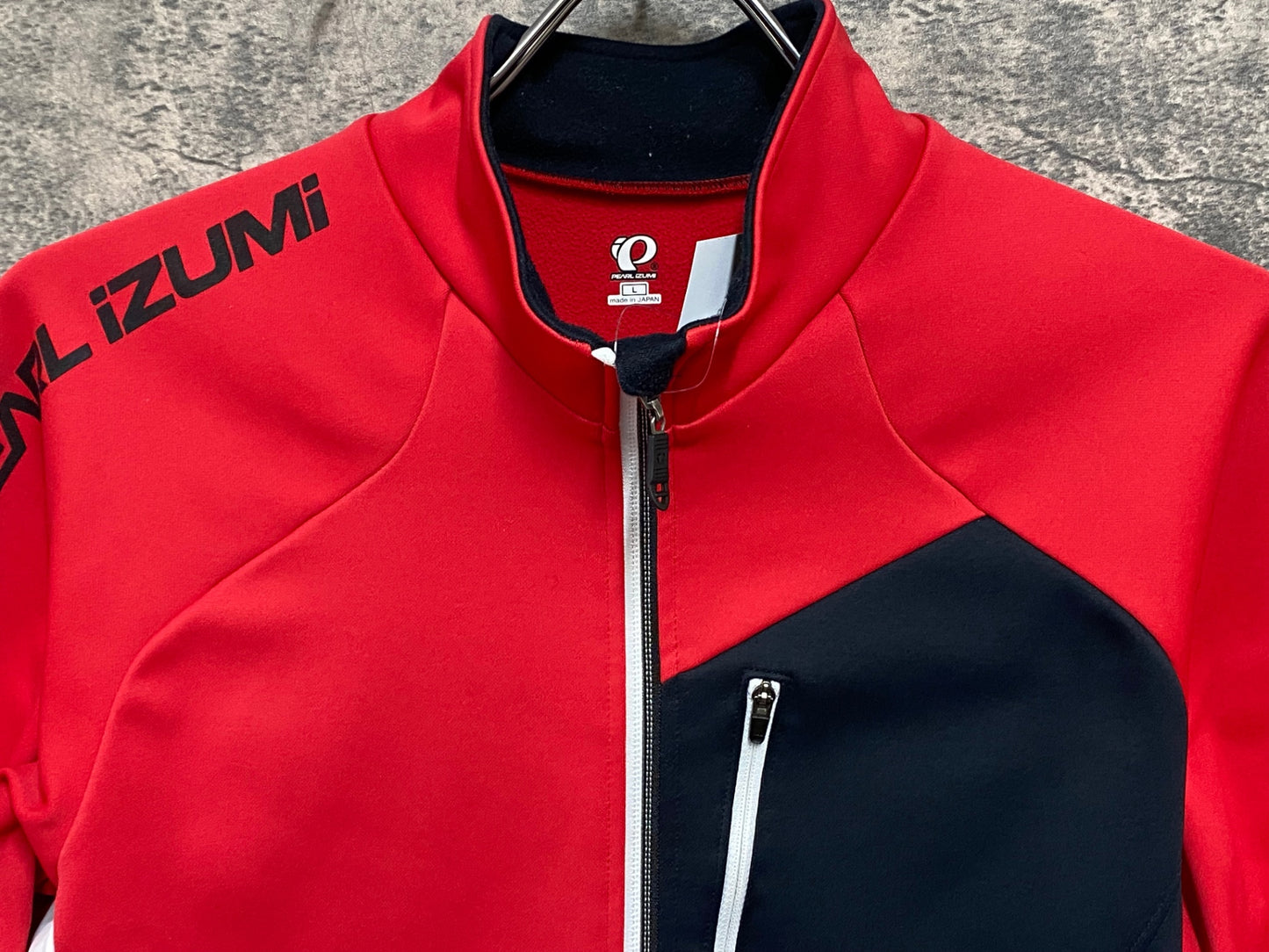 JB554 パールイズミ PEARL iZUMi 長袖 サイクルジャケット 赤 L 裏起毛 THERMODRESS
