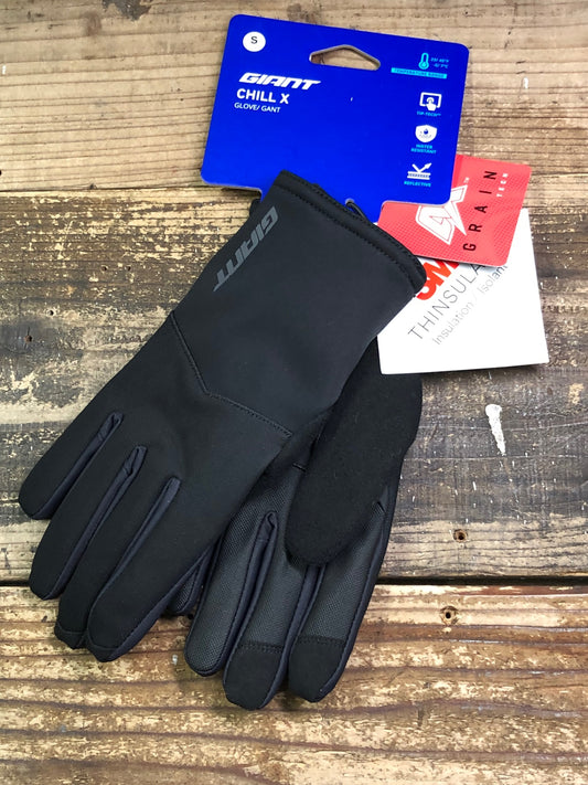IV930 ジャイアント GIANT CHILL X グローブ 黒 S 裏起毛